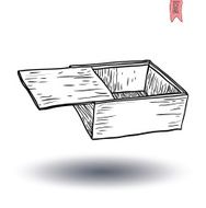 boxes collection doodles set vector illustration N10