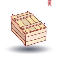 boxes collection doodles set vector illustration N21
