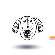 dog icon - illustration N11