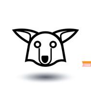 dog icon - illustration N17