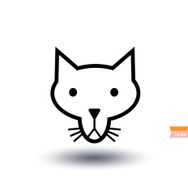 cat icon vector illustration N4