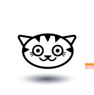 cat icon vector illustration N5