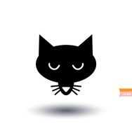 cat icon vector illustration N6