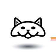 cat icon vector illustration N7