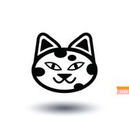 cat icon vector illustration N8