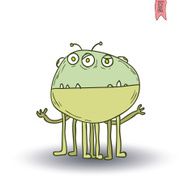 cartoon monster vector illustration