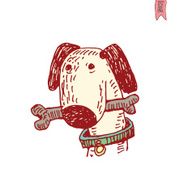 dog icon - illustration N18