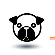 dog icon - illustration N22