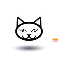 cat icon vector illustration N14