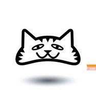 cat icon vector illustration N15