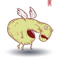 cartoon monster vector illustration N4