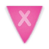 Bunting flag letter X