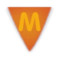 Bunting flag letter M