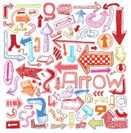 Set of arrows hand drawn vector illustration N15