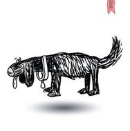 dog icon - illustration N26