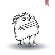 cartoon monster vector illustration N8