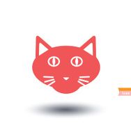 cat icon vector illustration N17