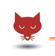 cat icon vector illustration N19