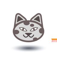 cat icon vector illustration N23