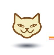 cat icon vector illustration N26