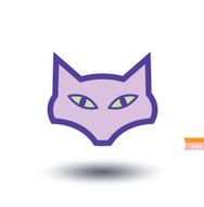 cat icon vector illustration N27
