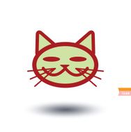 cat icon vector illustration N32