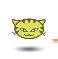 cat icon vector illustration N34