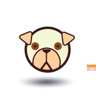 dog icon - illustration N34