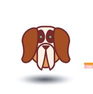 dog icon - illustration N38