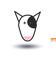 dog icon - illustration N42