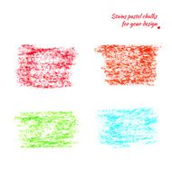 design elements pastel chalks N6