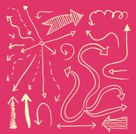 Set of arrows hand drawn vector illustration N23