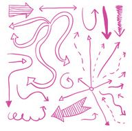 Set of arrows hand drawn vector illustration N24