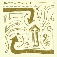Set of arrows hand drawn vector illustration N26