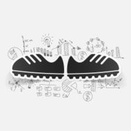 Drawing business formulas sneakers N18