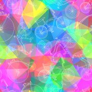 Seamless bicycle background