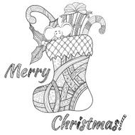 Doodle style christmas background