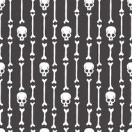 seamless pattern with bones and skulls