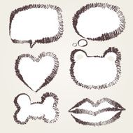 Speech bubble sketch