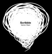 Scribble white bubble N2