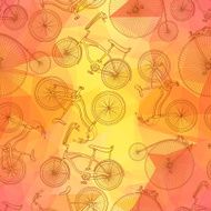 Seamless bicycle background N2