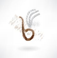 tobacco pipe grunge icon