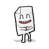 paper cartoon character
