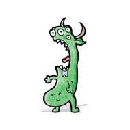 cartoon weird alien monster N3