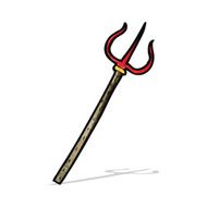cartoon pitchfork