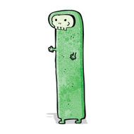 cartoon spooky monster