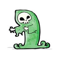 cartoon spooky monster N4