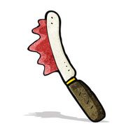 knife spreading jam cartoon