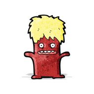 cartoon little monster