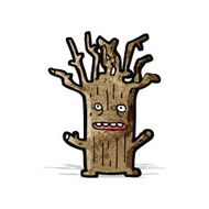 little tree cartoon character